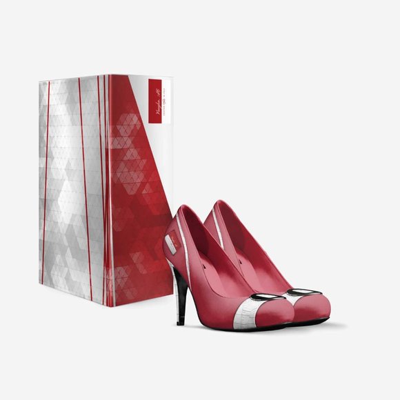 Sexy Red and White High-Heel Pump